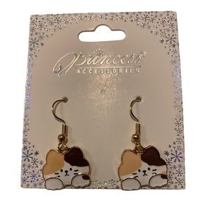 Kawaii Accessories Kitty Cat Charm Dangle Earrings Feline Lovers Jewelry Gifts